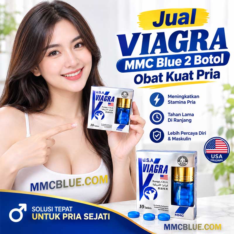Harga Viagra MMC Blue 2 Botol Obat Kuat Pria