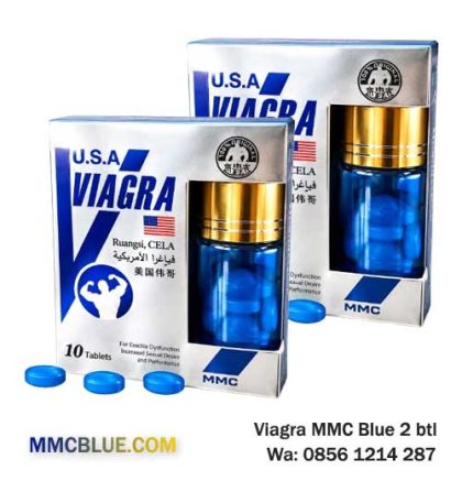 Jual Viagra MMC Blue 2 Botol Obat Kuat Pria